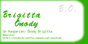 brigitta onody business card