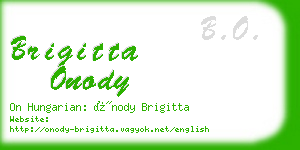 brigitta onody business card